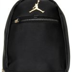 Unisex Adult Black Gold Black Bag Synthetic Fabric 10L-0