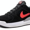 Nike Boys Basketball Shoes Big Kid 5.5-7 Black/White/Fire Red Suede-0