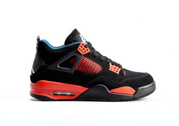 Nike Mens Basketball Shoes Black/White-red-1