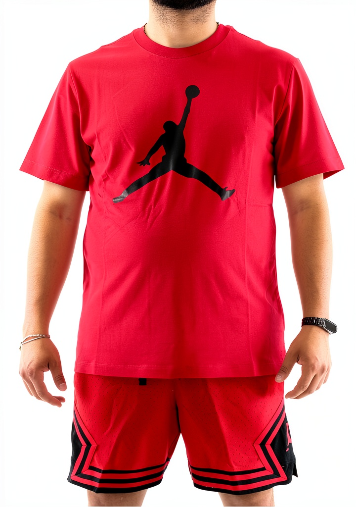 Jordan men's relaxed fit T‑shirt displayed on a mannequin in a casual setting