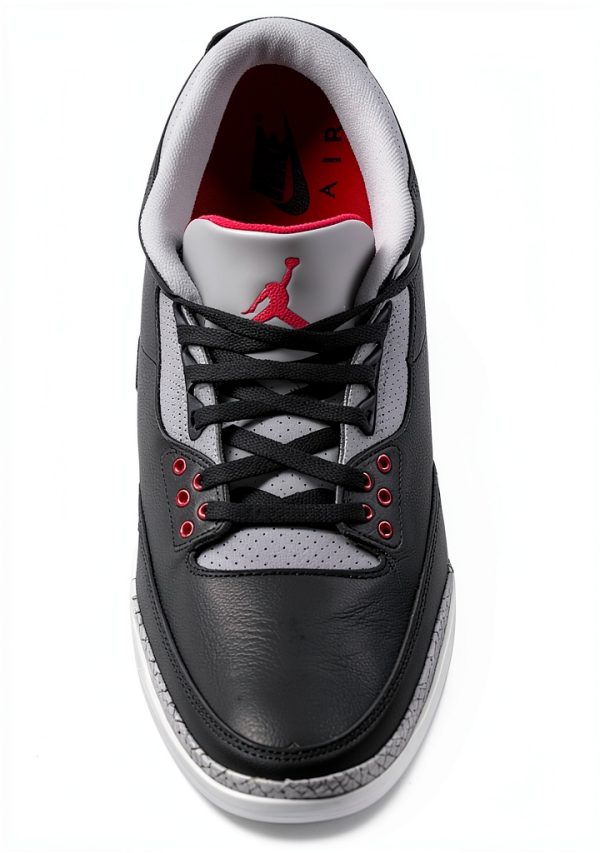 Nike Air Jordan 3 Retro Basketball Shoes Black-3