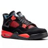 Nike Mens Basketball Shoes Black/White-red-4