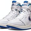 Jordan 1 Zoom Women Nike Basketball Shoes White-2