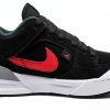 Nike Boys Basketball Shoes Big Kid 5.5-7 Black/White/Fire Red Suede-1