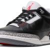 Nike Air Jordan 3 Retro Basketball Shoes Black-2