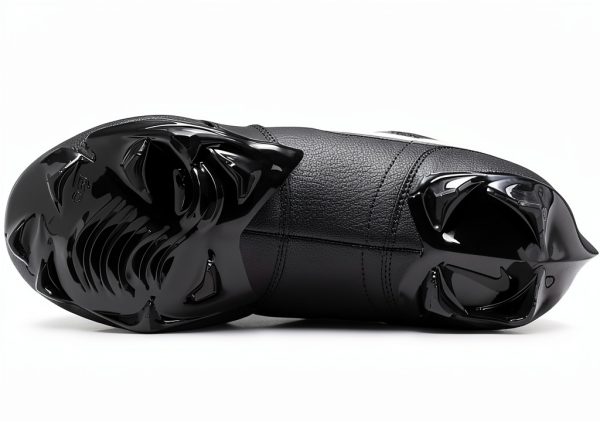 Nike Men's Jordan 1 Mid TB Football Cleat Black White Low-5
