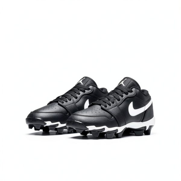 Nike Big Kid Baseball Cleat HF6885-001 White/Black Synthetic Leather-4