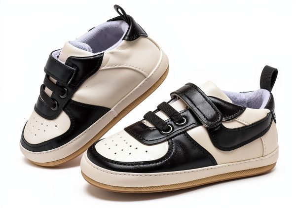 TinySteps Infant Moccasin Sneakers Black A07/A08 0-12 Months-1