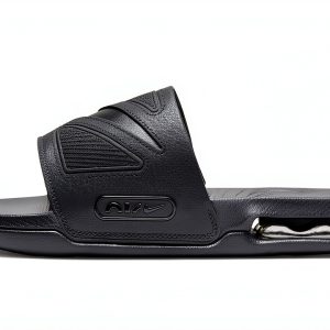 Nike Men's Sandals DC1460 Black Leather with Air Cushioning-0