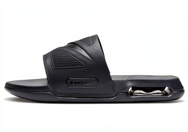 Nike Men's Sandals DC1460 Black Leather with Air Cushioning-0