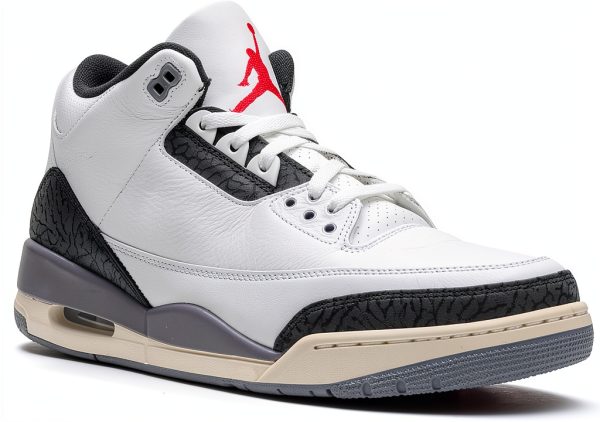 Air Jordan 3 Summit White/Fire Red Men's Basketball Shoes CT8532-106-6