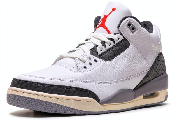 Air Jordan 3 Summit White/Fire Red Men's Basketball Shoes CT8532-106-3