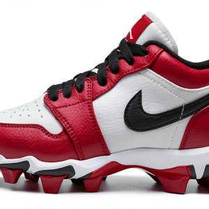 Nike Boys Football Cleats HF6885-001 White/Black Big Kid Size 5-0