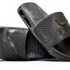 Nike Men's Sandals DC1460 Black Leather with Air Cushioning-1