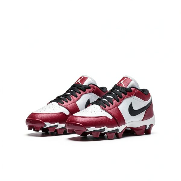 Nike Boys Football Cleats HF6885-001 White/Black Big Kid Size 5-4