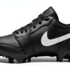 Nike Men's Jordan 1 Mid TB Football Cleat Black White Low-0