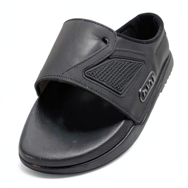 Nike Men's Sandals DC1460 Black Leather with Air Cushioning-7