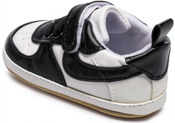 TinySteps Infant Moccasin Sneakers Black A07/A08 0-12 Months-5