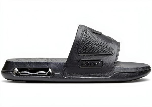 Nike Men's Sandals DC1460 Black Leather with Air Cushioning-3