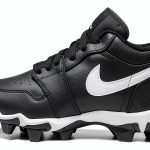 Nike Big Kid Baseball Cleat HF6885-001 White/Black Synthetic Leather-0