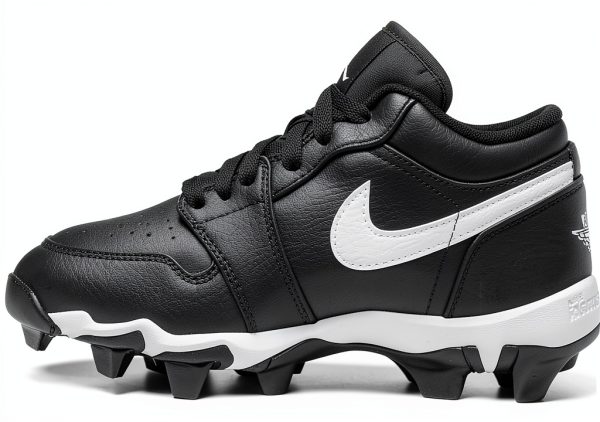 Nike Big Kid Baseball Cleat HF6885-001 White/Black Synthetic Leather-0