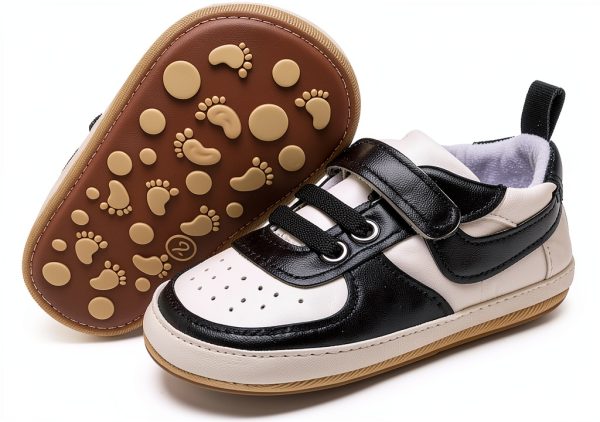 TinySteps Infant Moccasin Sneakers Black A07/A08 0-12 Months-0