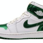 Mens Golf Shoes White Pine Green Leather Air Cushion Size 13-0