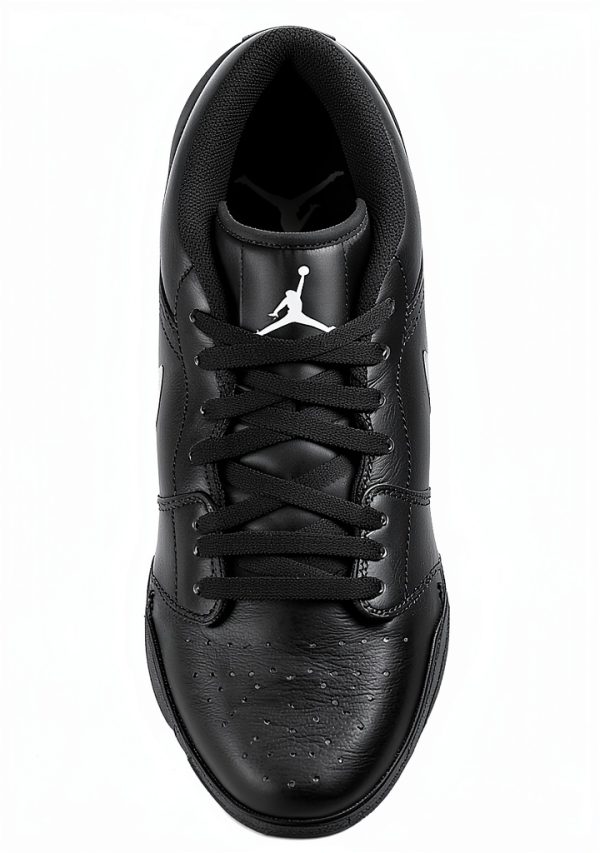 Nike Men's Jordan 1 Mid TB Football Cleat Black White Low-3