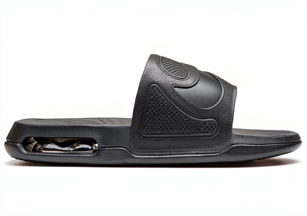 Nike Men's Sandals DC1460 Black Leather with Air Cushioning-4
