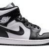 AIR Jordan Jordan WMNS 1 Mid 365 Synthetic Trainers for Women, White Black Panda Mid, 9.5 US-0