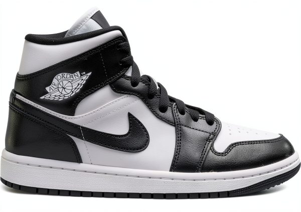AIR Jordan Jordan WMNS 1 Mid 365 Synthetic Trainers for Women, White Black Panda Mid, 9.5 US-0