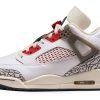Jordan Spizike Low Men's Shoes (FQ1759-116, Sail/Anthracite/Coconut Milk/Varsity Red) Size 8.5-0