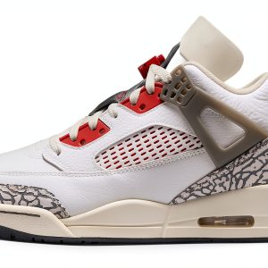 Jordan Spizike Low Men's Shoes (FQ1759-116, Sail/Anthracite/Coconut Milk/Varsity Red) Size 8.5-0