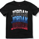 Nike Jordan Little Boy's 3K Graphic T-Shirt Black Size 4 Cotton Blend-0