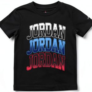 Nike Jordan Little Boy's 3K Graphic T-Shirt Black Size 4 Cotton Blend-0