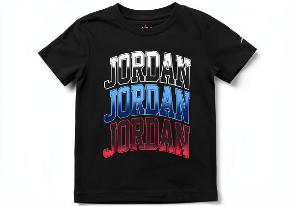 Nike Jordan Little Boy's 3K Graphic T-Shirt Black Size 4 Cotton Blend-0