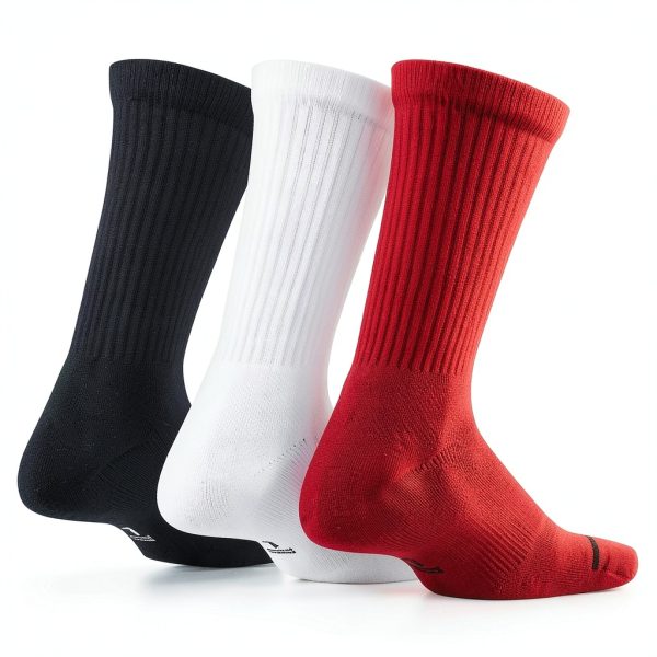 Nike Jordan Jumpman Dri-Fit Crew Socks 3 Pack Red/Black/White-1