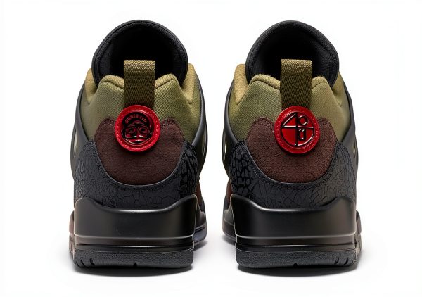Nike Spizike Low Mens Lifestyle Shoes (Medium Olive/Black/Baroque Brown/University Red) Size 12-5
