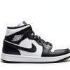 AIR Jordan Jordan WMNS 1 Mid 365 Synthetic Trainers for Women, White Black Panda Mid, 9.5 US-2
