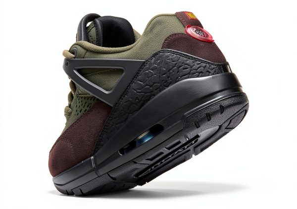 Nike Spizike Low Mens Lifestyle Shoes (Medium Olive/Black/Baroque Brown/University Red) Size 12-7