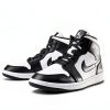 AIR Jordan Jordan WMNS 1 Mid 365 Synthetic Trainers for Women, White Black Panda Mid, 9.5 US-3