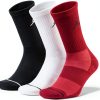 Nike Jordan Jumpman Dri-Fit Crew Socks 3-Pack Multi-Color Size Options-2