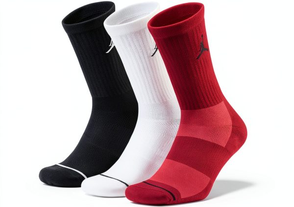 Nike Jordan Jumpman Dri-Fit Crew Socks 3-Pack Multi-Color Size Options-2