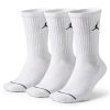 Nike Jordan Jumpman Dri-Fit Crew Socks 3 Pack Multi Color Large Size-0