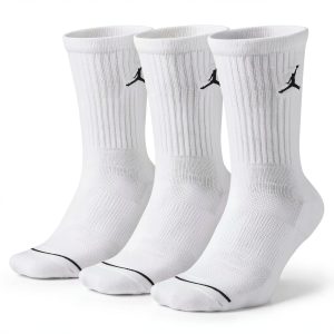 Nike Jordan Jumpman Dri-Fit Crew Socks 3 Pack Multi Color Large Size-0