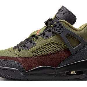 Nike Spizike Low Mens Lifestyle Shoes (Medium Olive/Black/Baroque Brown/University Red) Size 12-0