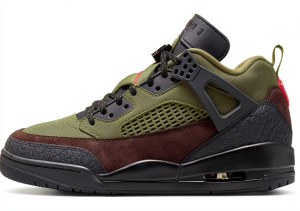 Nike Spizike Low Mens Lifestyle Shoes (Medium Olive/Black/Baroque Brown/University Red) Size 12-0