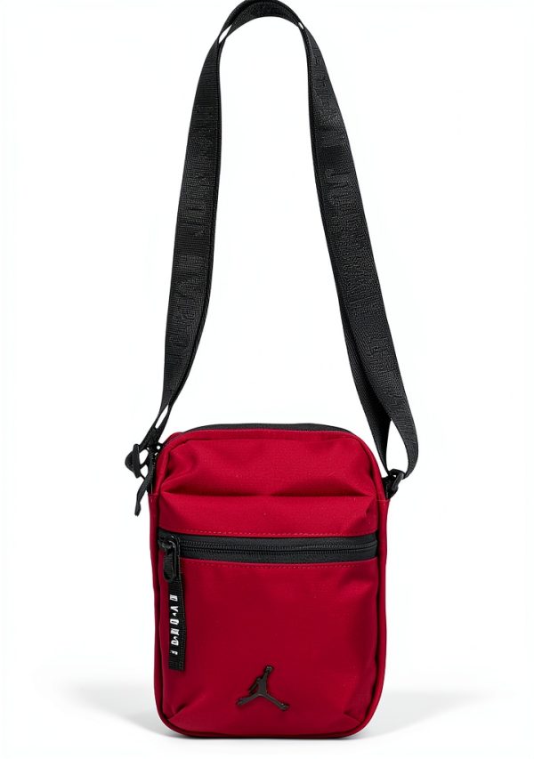 Nike Air Jordan Airborne Crossbody Festival Bag Unisex Small Red Black-2