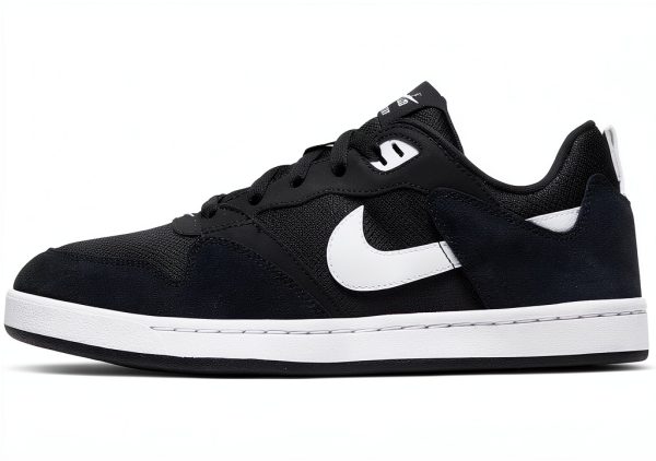 Nike Men's SB Alleyoop Sneaker Black/White Colorway Durable Canvas-0