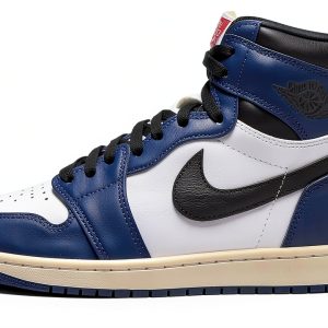 Nike Men's Air Jordan 1 Retro High OG Shoes Midnight Navy/White-0